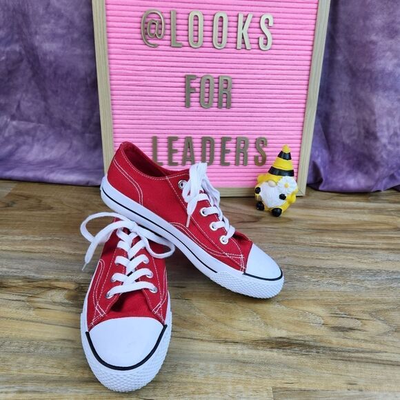 🔸️Airwalk Red & White Canvas Sneakers Size 8 - Picture 4 of 13